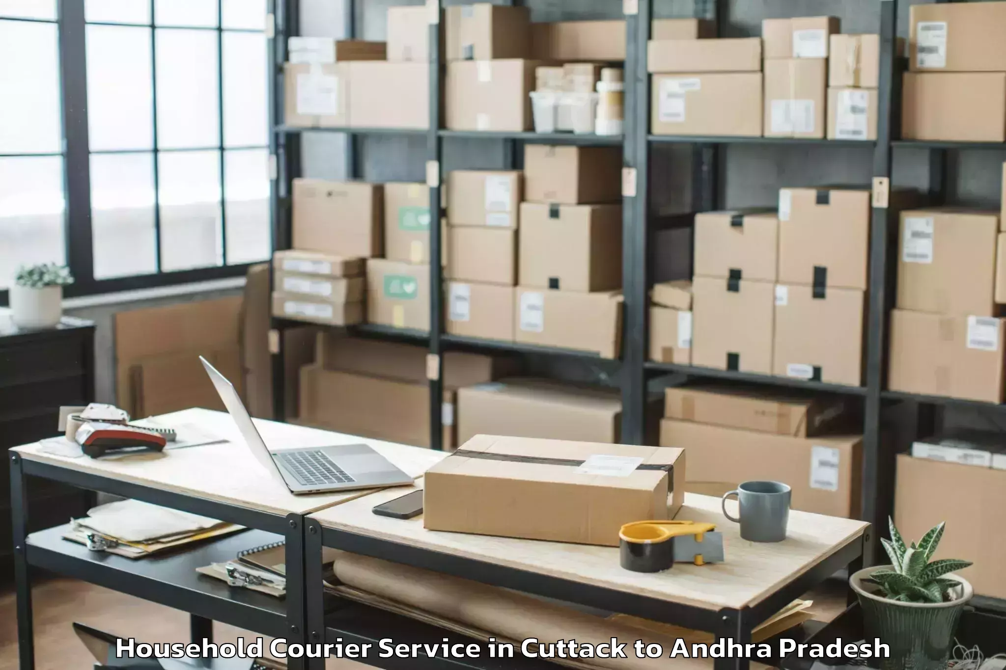 Trusted Cuttack to Gollaprollu Household Courier